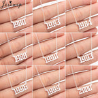 Custom Jewelry Special Date Year Number Necklaces for Women Men 1980 1989 1995 1997 1999 from 1980 to 2002 Collares
