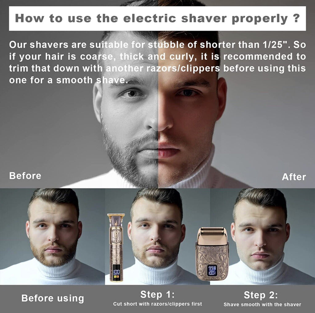 Maquina De Afeitar Electrica Para Hombre Afeitadora Rasuradora Barba Afeitadoras